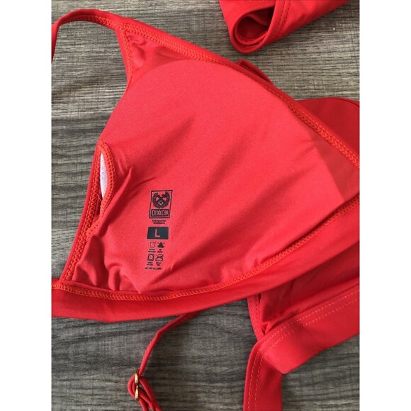 Dixxon Bikini Top and Bottom RED Size Large NWT - Picture 9 of 11